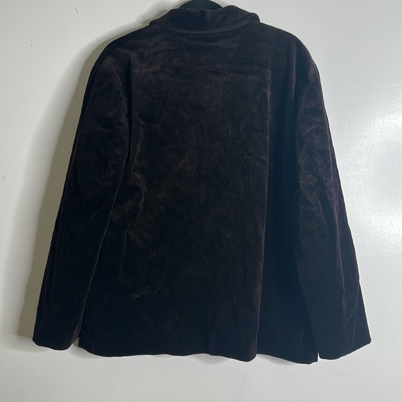 Eileen fisher brown corduroy jacket sizeM office work wear business mini - Picture 5 of 9